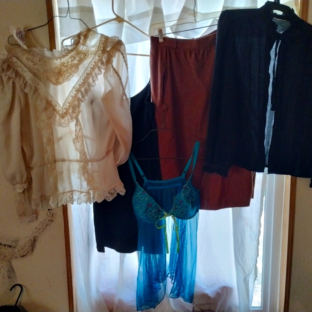 Assorted women's clothing